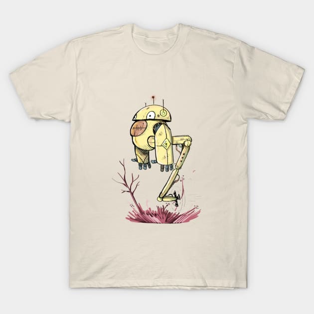 March of robots 1 T-Shirt by Annada Menon